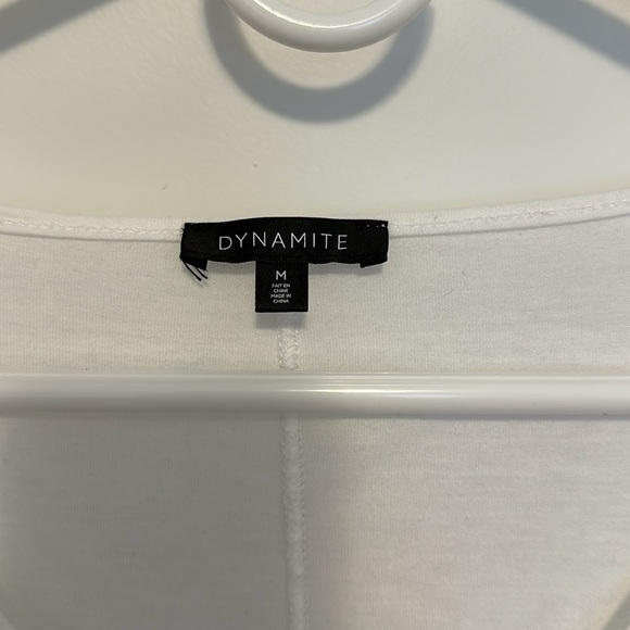 Dynamite white v-neck t-shirt - Picture 2 of 4